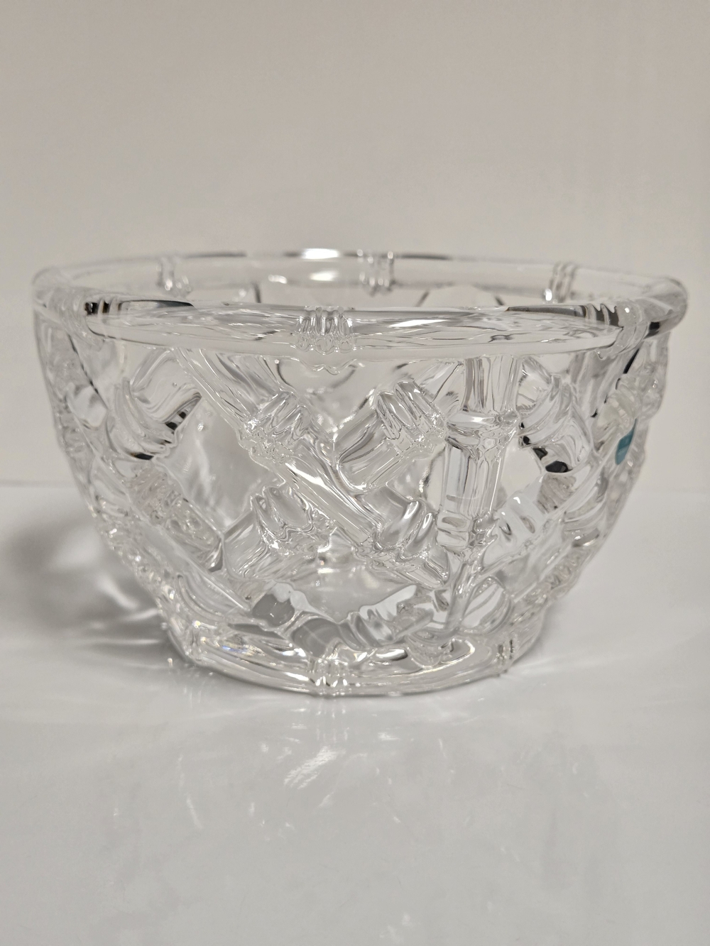 Tiffany & Co. Bamboo 6" Crystal Bowl